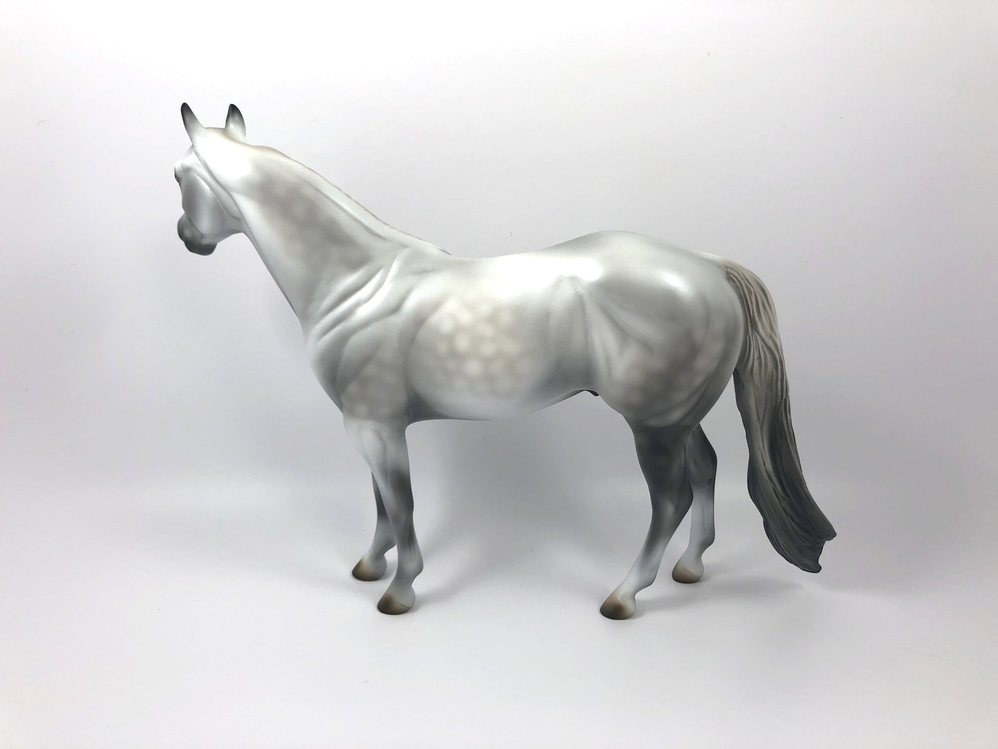 STARBURST -OOAK DAPPLE GREY ISH MODEL HORSE SHCF19