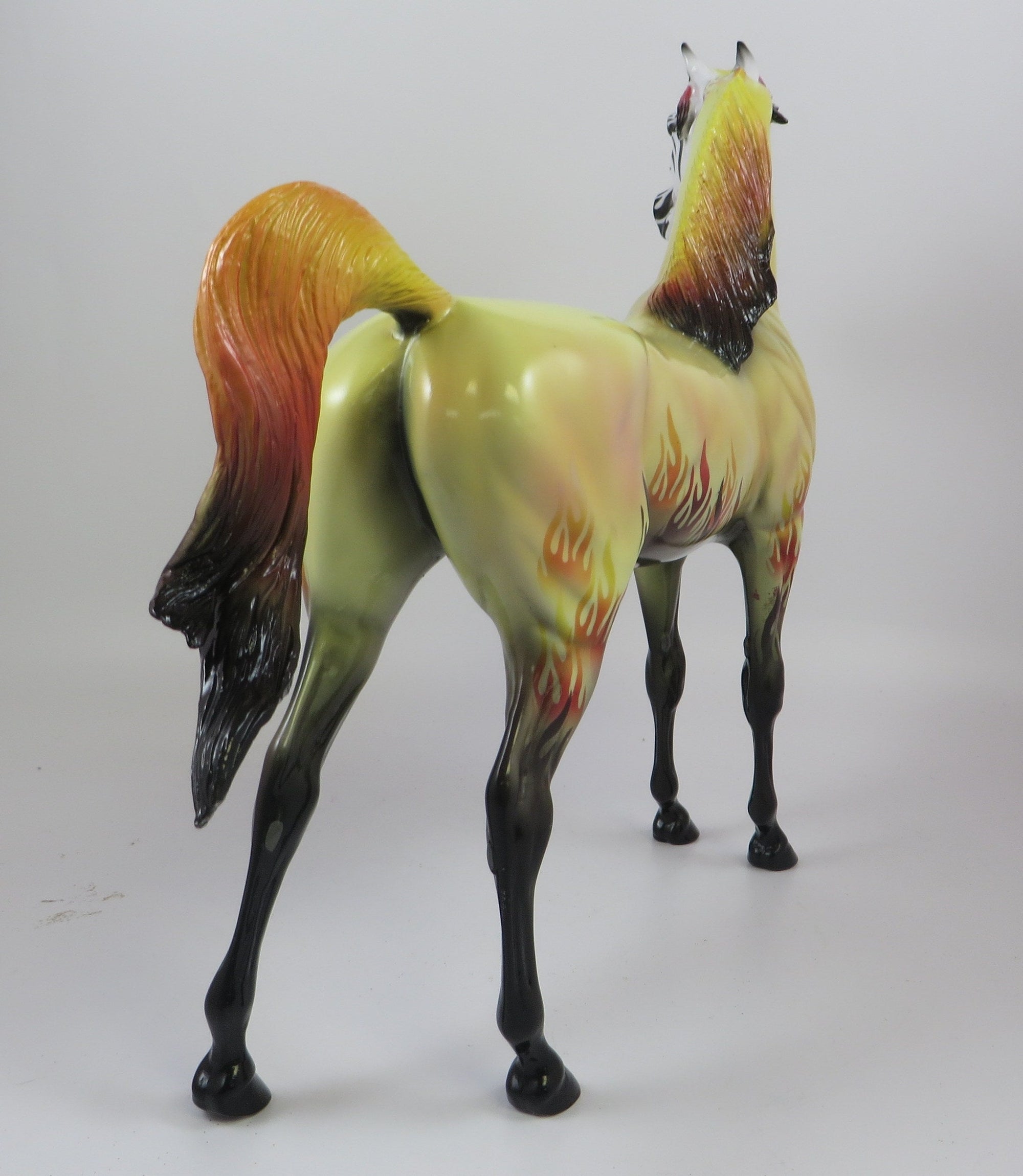 FIRE STORM-OOAK FIRE DECORATOR ARABIAN MODEL HORSE 9/10/19