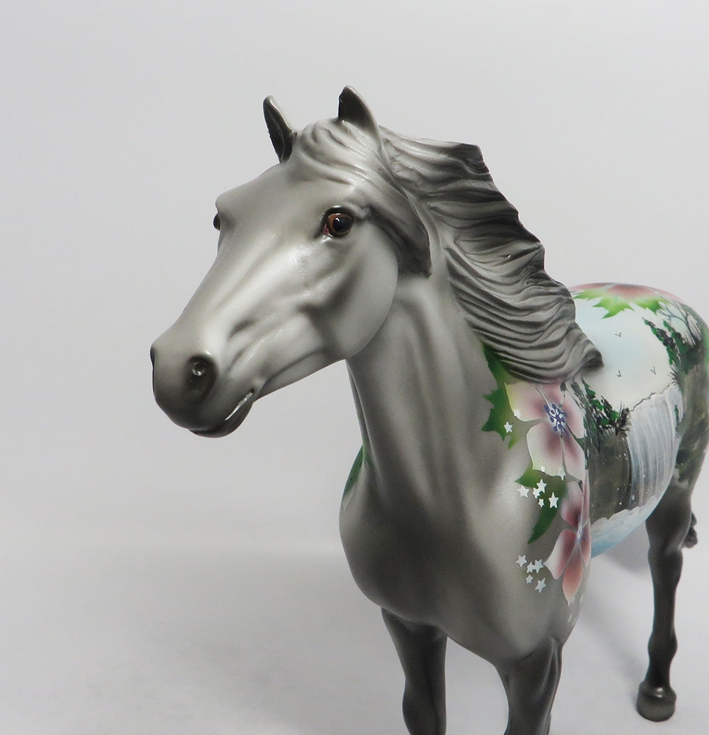 SERENITY-OOAK WATERFALL SPANISH MUSTANG DECORATOR BY DAWN QUICK 8/17/18