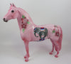 BABAR&#39;S CELESTE - OOAK PINK CIRCUS DECORATOR MORGAN MODEL HORSE BY DAWN QUICK  LHS 19