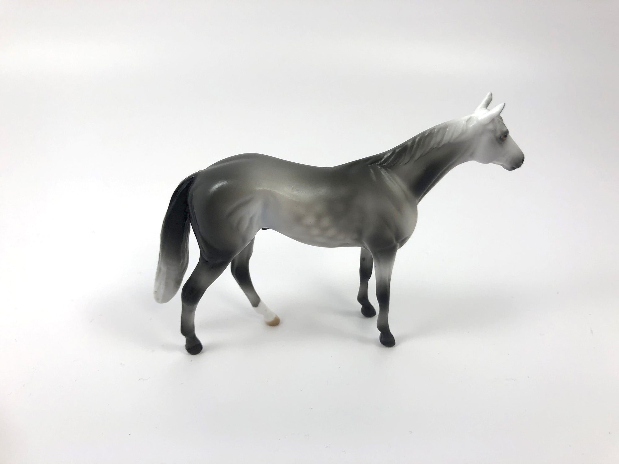 SILVER KNIGHT-OOAK DAPPLE GREY THOROUGHBRED CHIP SHCF19