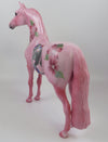 BABAR&#39;S CELESTE - OOAK PINK CIRCUS DECORATOR MORGAN MODEL HORSE BY DAWN QUICK  LHS 19