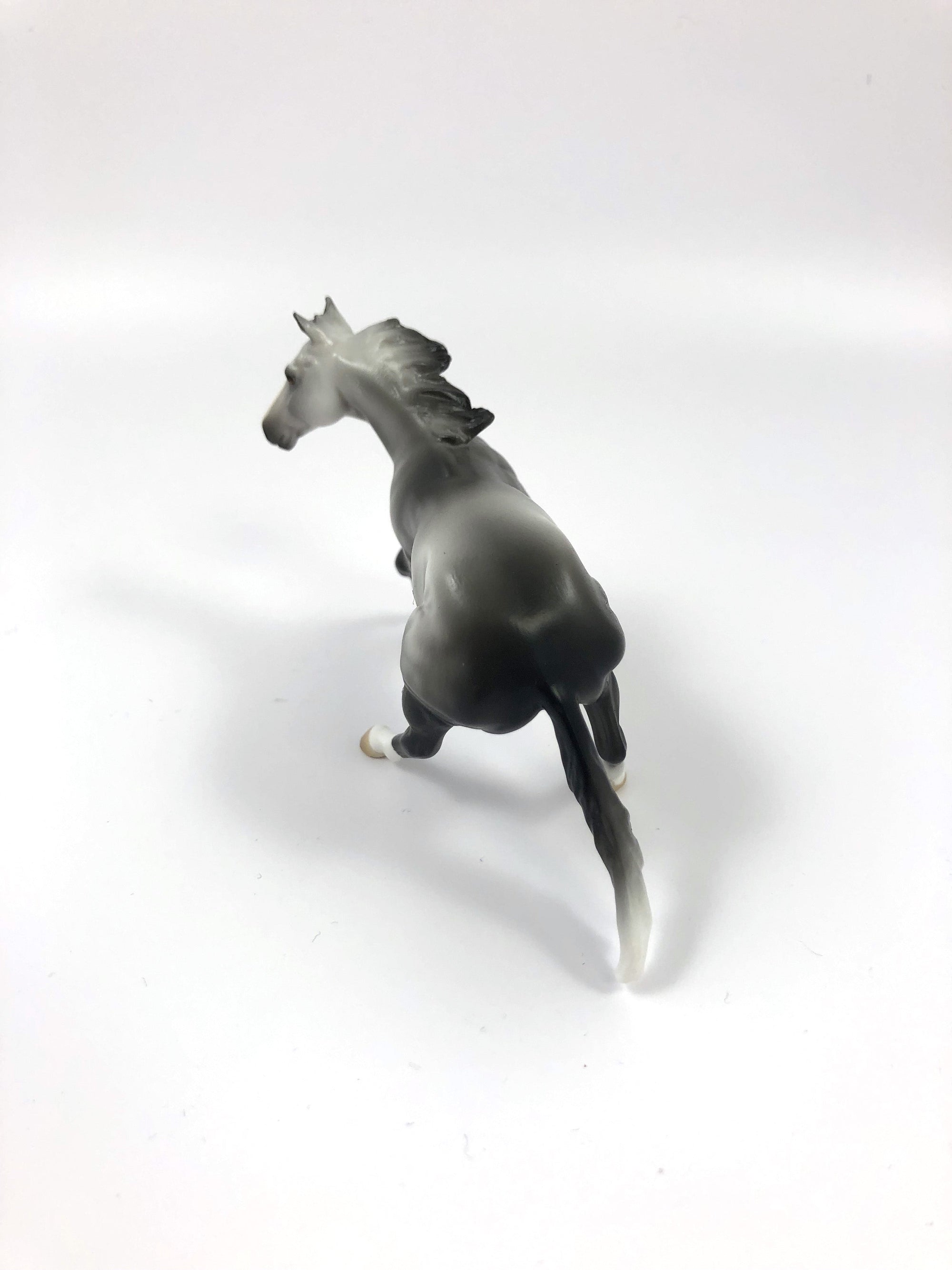 GIDDY AND UP-OOAK DAPPLE GREY CUTTER AND CALF CHIP SHCF19