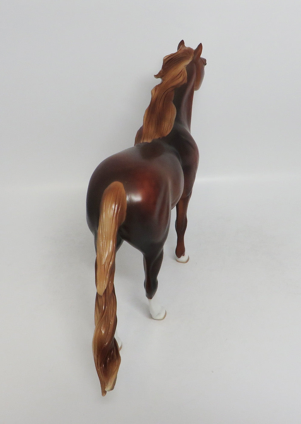 DREAM CATCHER-LE-4 CHESTNUT SPANISH MUSTANG MODEL HORSE BY AUDREY DIXON 8/17/18