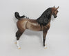JADED-OOAK DAPPLE BROWN BAY ARABIAN MODEL HORSE BY DAWN QUICK 8/23/18