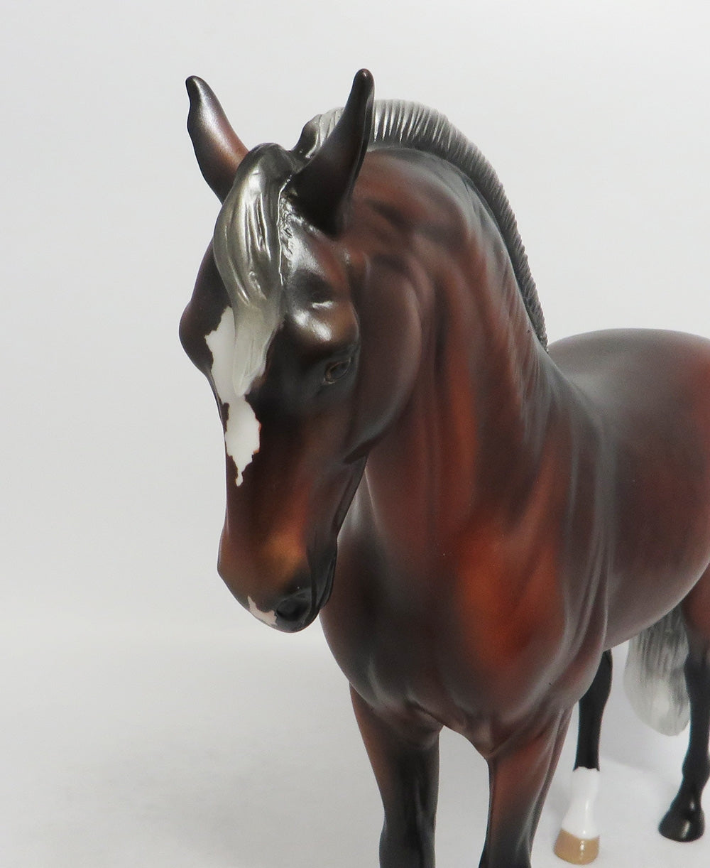 INFERNO-LE-3 DAPPLE SILVER BAY ANDALUSIAN MODEL HORSE 8/23/18