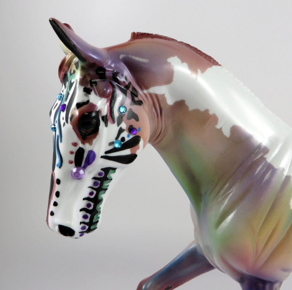POSADA - OOAK SUGAR SKULL TWH MODEL HORSE BY DAWN QUICK 9/13/19