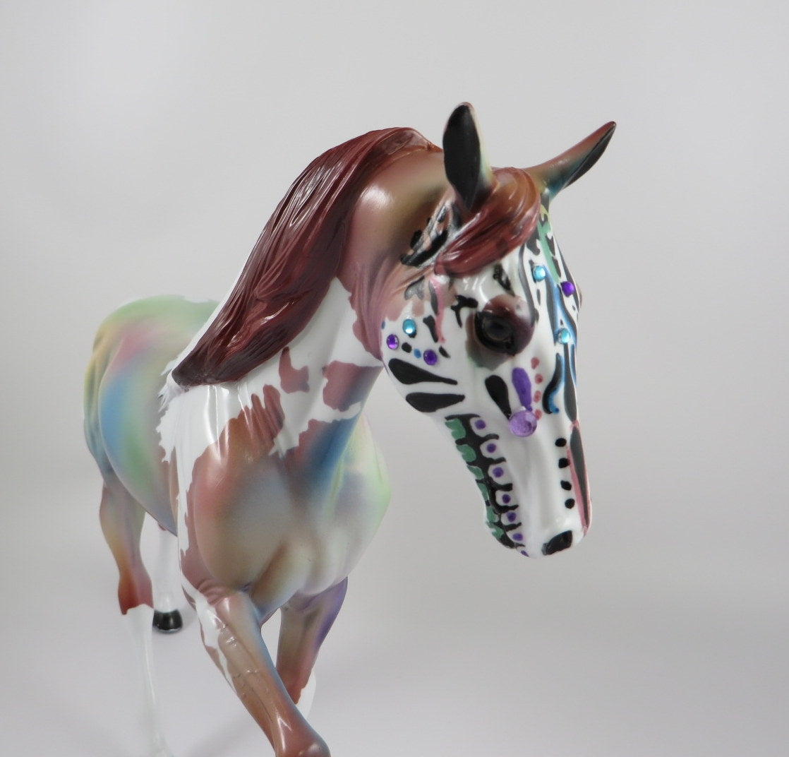 POSADA - OOAK SUGAR SKULL TWH MODEL HORSE BY DAWN QUICK 9/13/19
