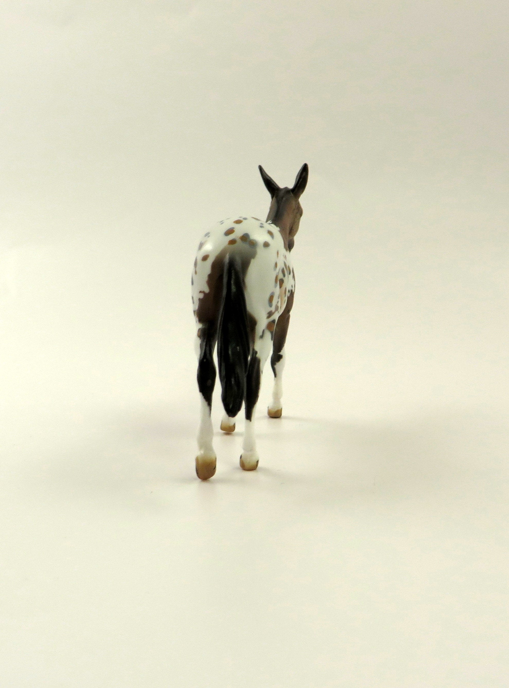 MIGHTY FINE FRECKLES-OOAK APPALOOSA MULE CHIP MODEL HORSE 5/10/19