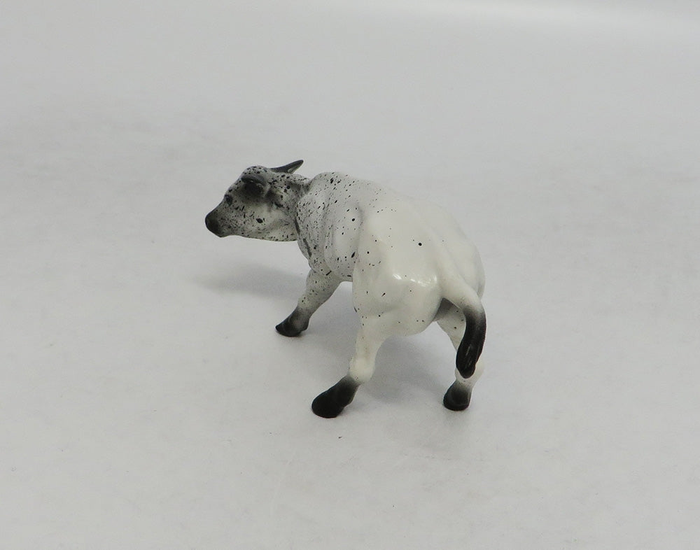 BAT GIRL AND ROBIN- OOAK BLUE ROAN CUTTER AND CALF CHIP BY AUDREY DIXON LHS 2018