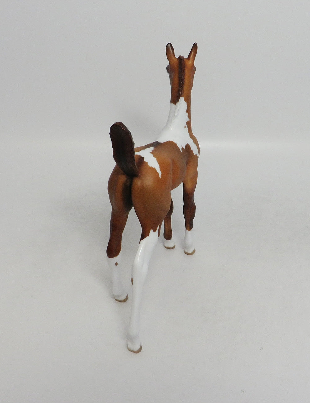 PASTRAMI-OOAK RED DUN TOBIANO FOAL MODEL HORSE 8/24/18