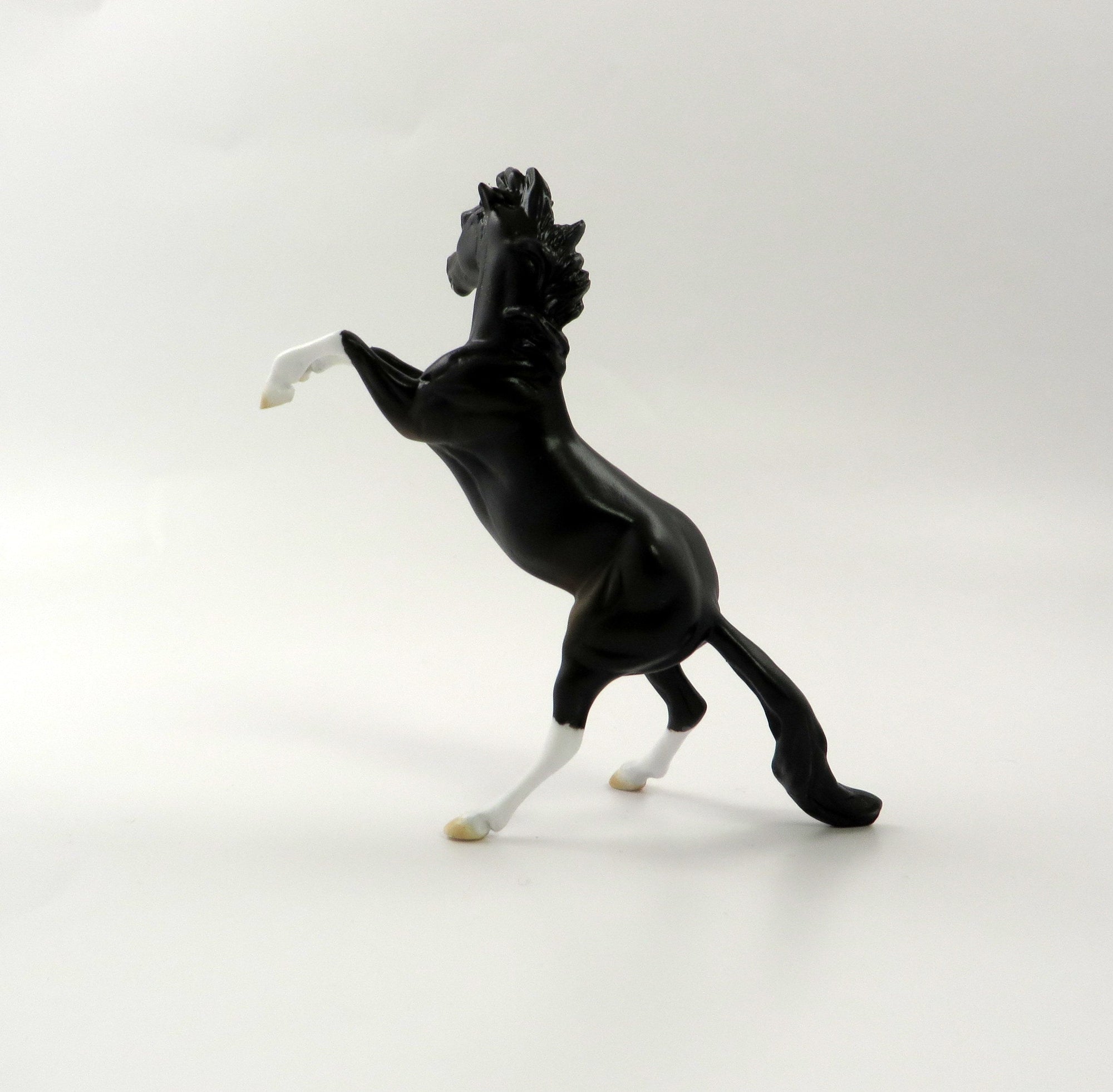 SUNDAY SILENCE-OOAK DARK BAY REARING CHIP BY AMANDA HOSTETLER 5/10/19