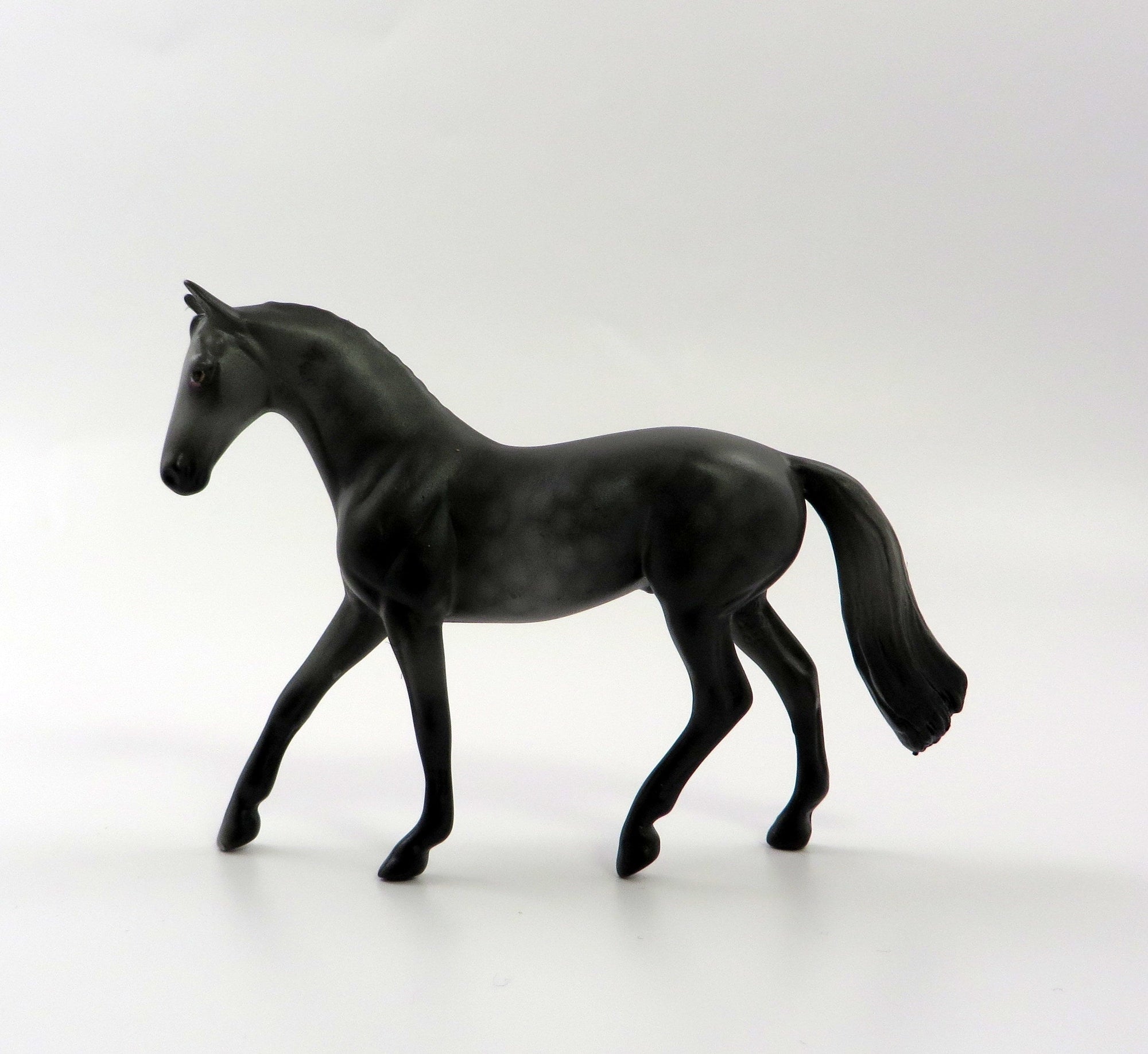JOURNEY-OOAK DAPPLE GREY WARMBLOOD CHIP MODEL HORSE 5/10/19
