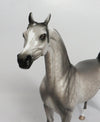 BOOGIE WOOGIE-OOAK DAPPLE GREY ARABIAN MODEL HORSE 8/24/18