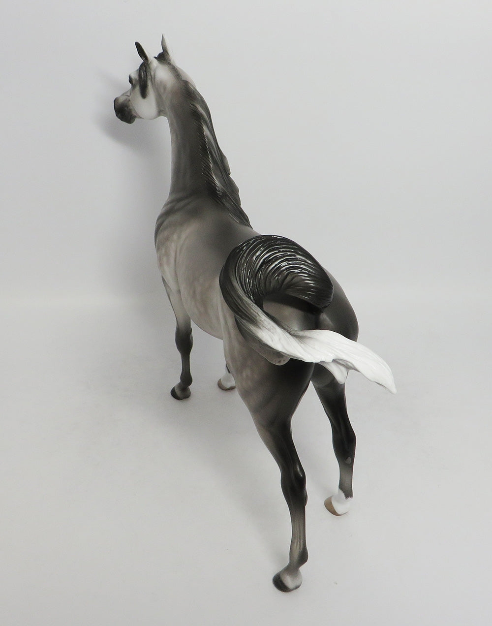 BOOGIE WOOGIE-OOAK DAPPLE GREY ARABIAN MODEL HORSE 8/24/18