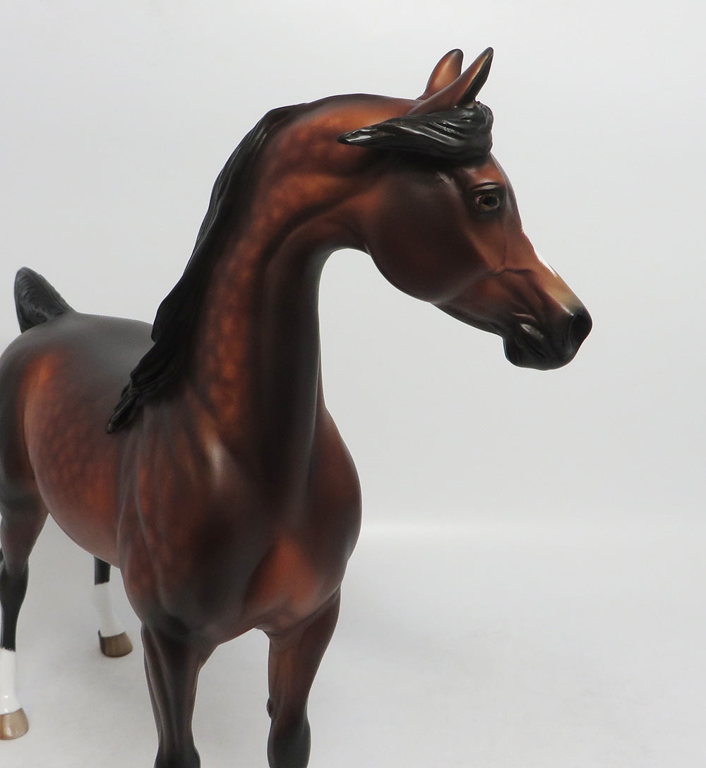 DREAM TEAM-OOAK DAPPLE BAY ARABIAN MODEL HORSE 8/24/18