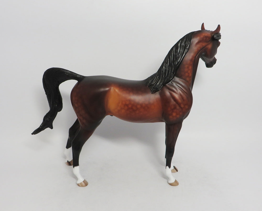 DREAM TEAM-OOAK DAPPLE BAY ARABIAN MODEL HORSE 8/24/18