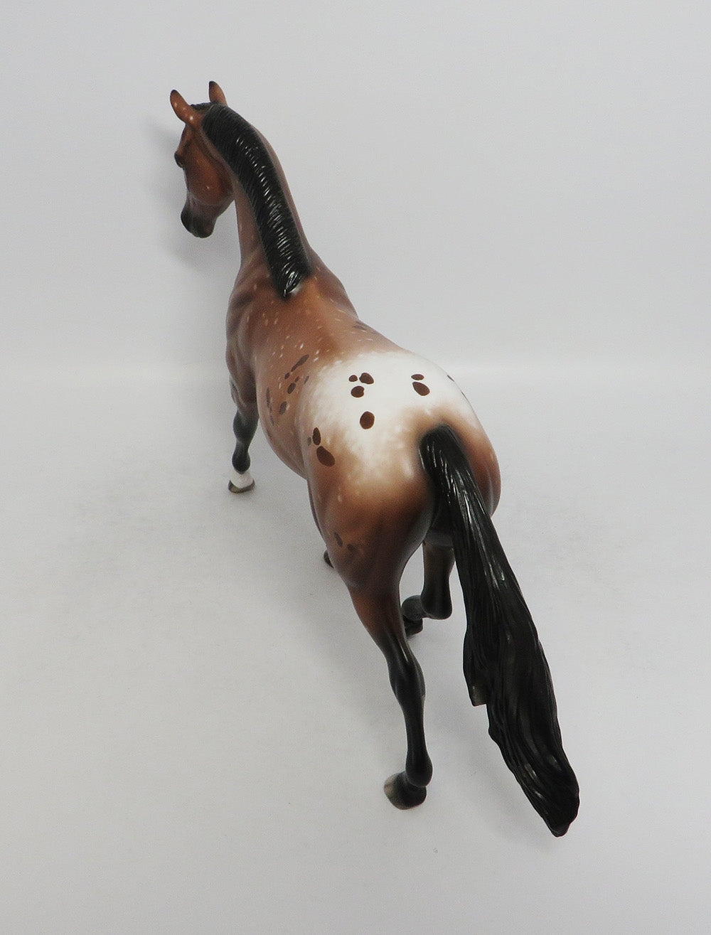 DOUBLE TROUBLE-OOAK BAY SNOWFLAKE APPALOOSA PONY MODEL HORSE 8/24/18