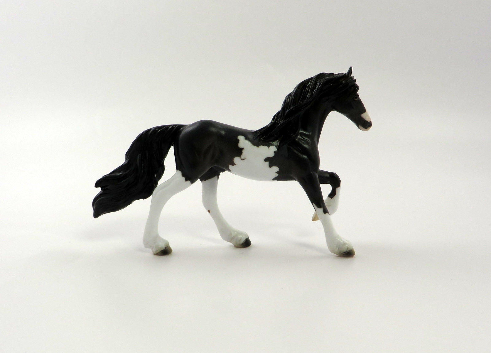 TIP THE SCALES-- OOAK -- DARK BAY PINTO FRIESIAN CHIP BY AMANDA HOSTETLER 5/10/19