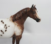 OKIE DOKIE-OOAK APPALOOSA CHESTNUT ISH MODEL HORSE 8/24/18