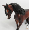 HANKY PANKY-OOAK DAPPLE BAY THOROUGHBRED MODEL HORSE 8/24/18