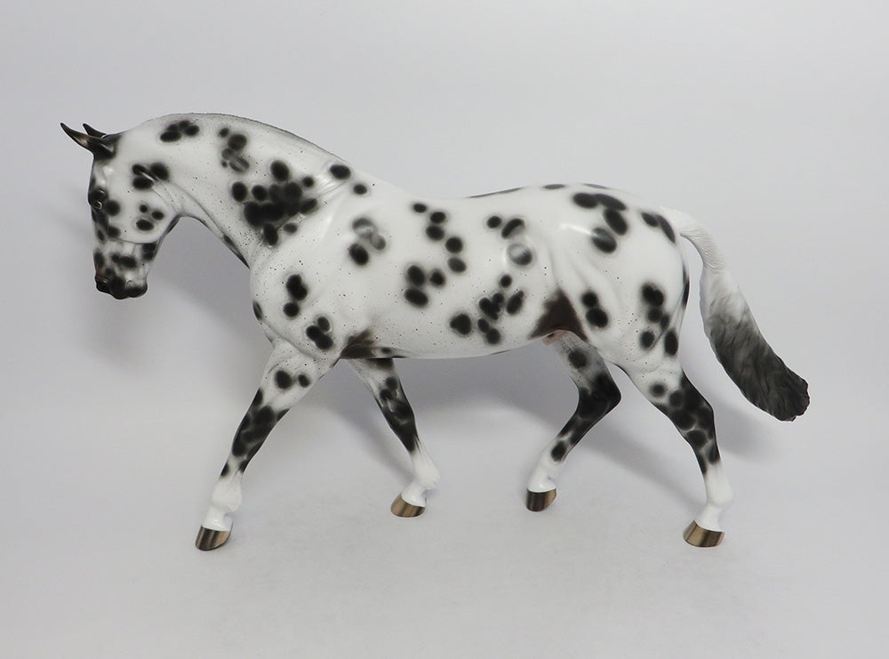 MUMBO JUMBO-OOAK LOUD APPALOOSA IRISH DRAFT MODEL HORSE 8/24/18