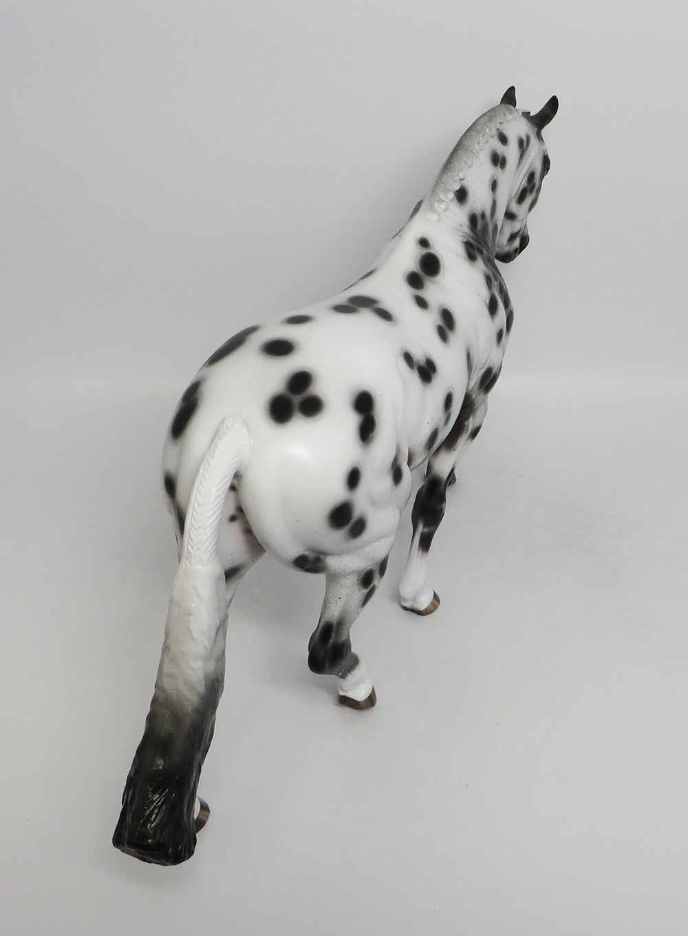 MUMBO JUMBO-OOAK LOUD APPALOOSA IRISH DRAFT MODEL HORSE 8/24/18