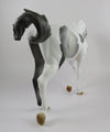 KUNLUN - OOAK DAPPLE GREY PINTO CM THOROUGHBRED MODEL HORSE BY AUDREY DIXON 9/18/19