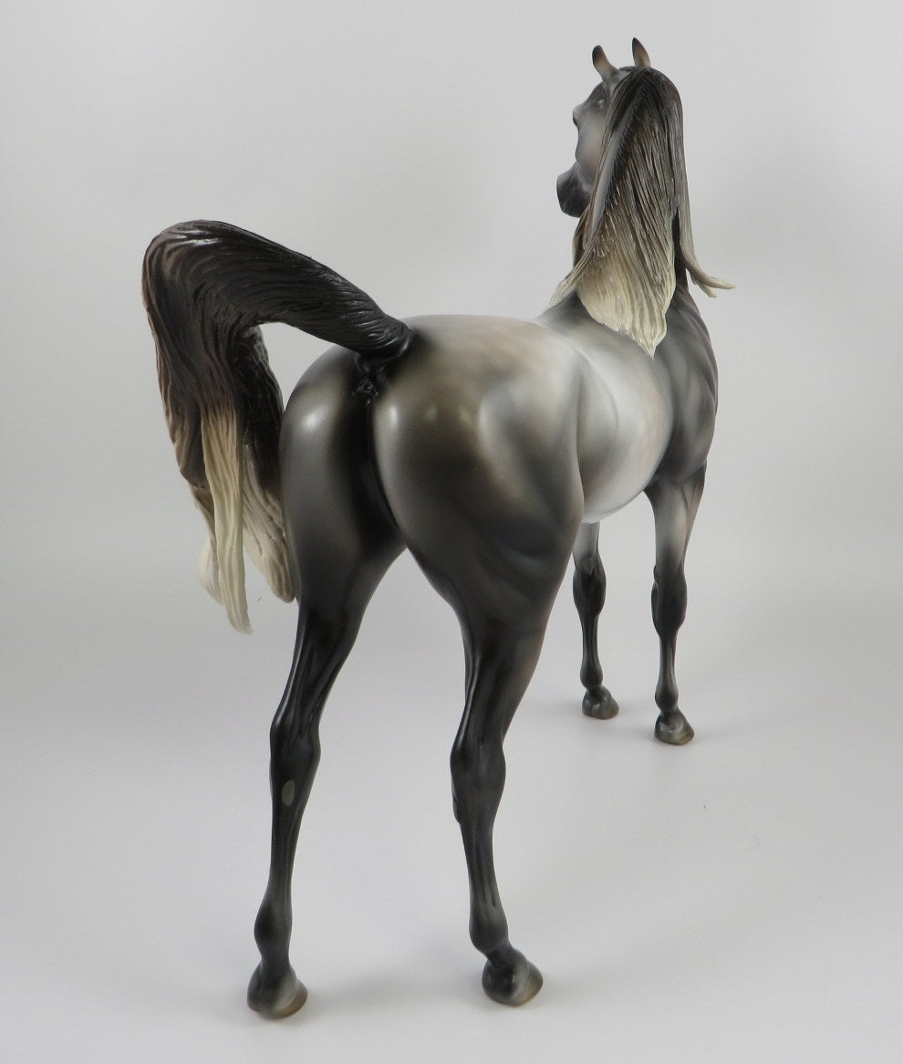 NIMBA -OOAK DARK DAPPLE ROSE GREY CM ARABIAN MODEL HORSE BY MISSY FOX 9/18/19