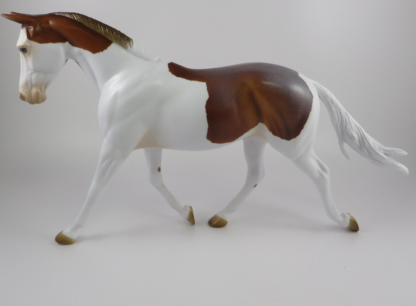 TEMBLOR -OOAK CHESTNUT ROAN PINTO CM PALOUSE MODEL HORSE BY AUDREY DIXON 9/18/19