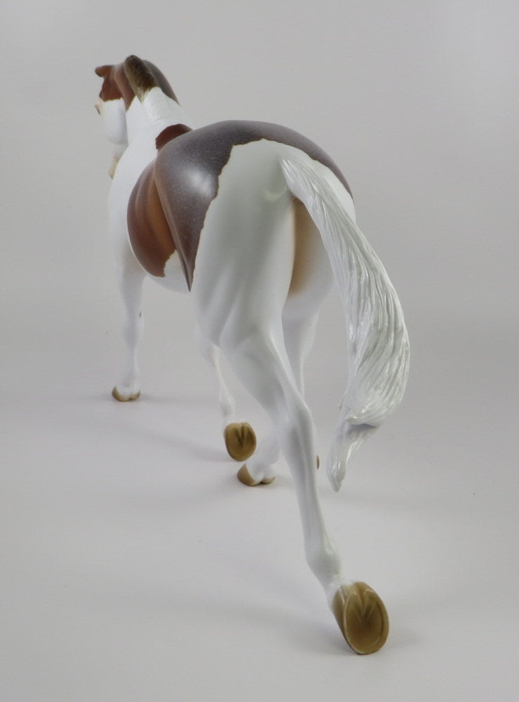 TEMBLOR -OOAK CHESTNUT ROAN PINTO CM PALOUSE MODEL HORSE BY AUDREY DIXON 9/18/19