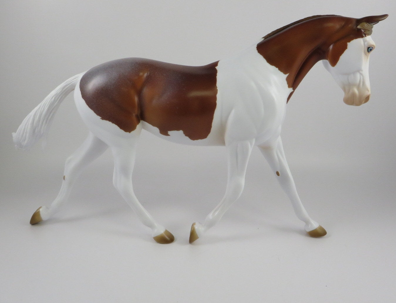 TEMBLOR -OOAK CHESTNUT ROAN PINTO CM PALOUSE MODEL HORSE BY AUDREY DIXON 9/18/19