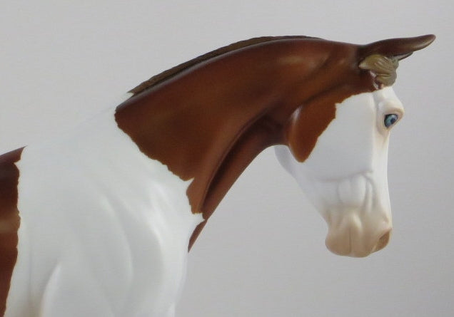 TEMBLOR -OOAK CHESTNUT ROAN PINTO CM PALOUSE MODEL HORSE BY AUDREY DIXON 9/18/19