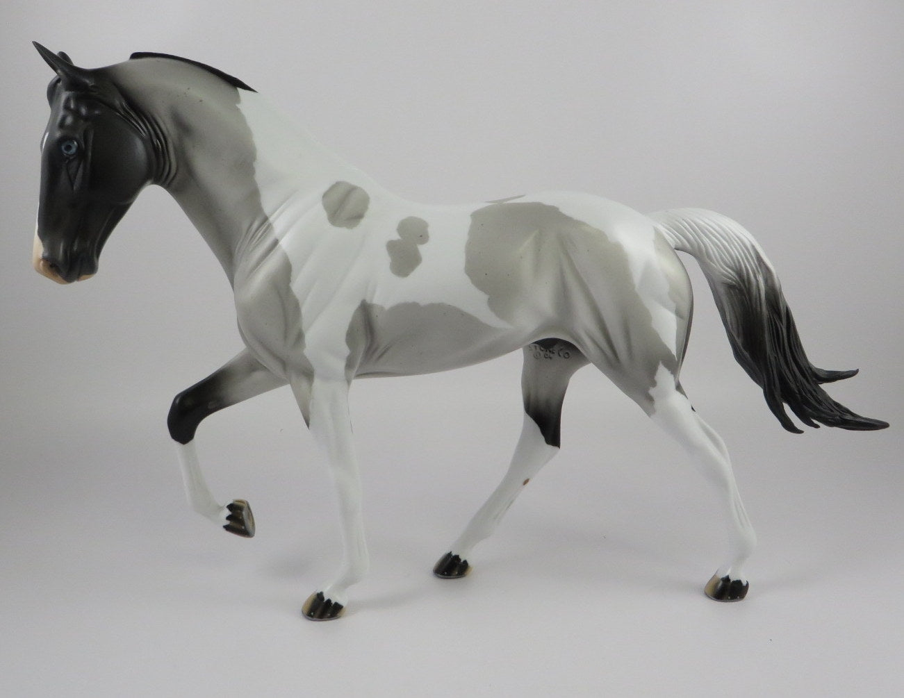 WRANGELL -OOAK BLUE ROAN TWH MODEL HORSE BY AUDREY DIXON 9/18/19