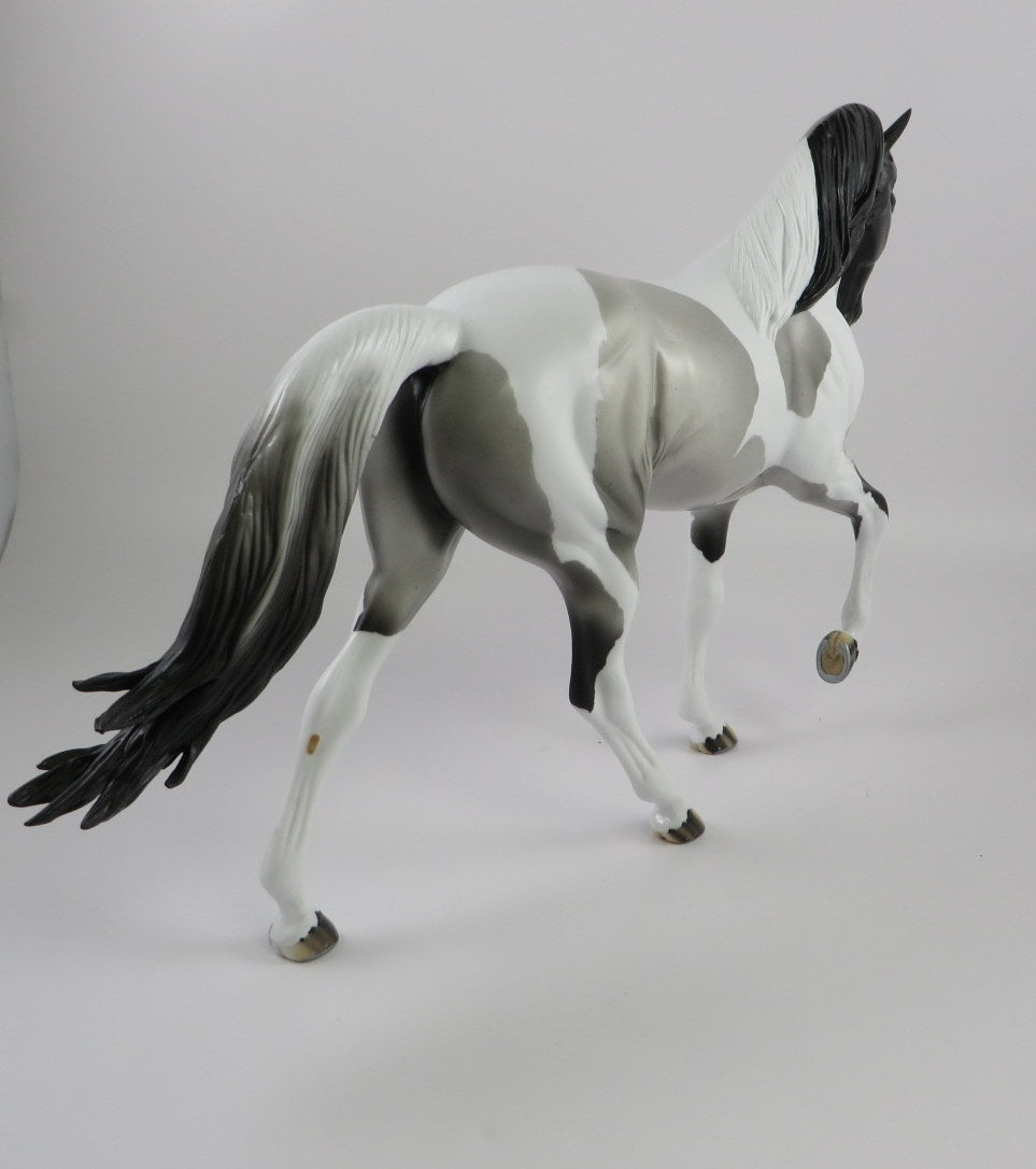 WRANGELL -OOAK BLUE ROAN TWH MODEL HORSE BY AUDREY DIXON 9/18/19