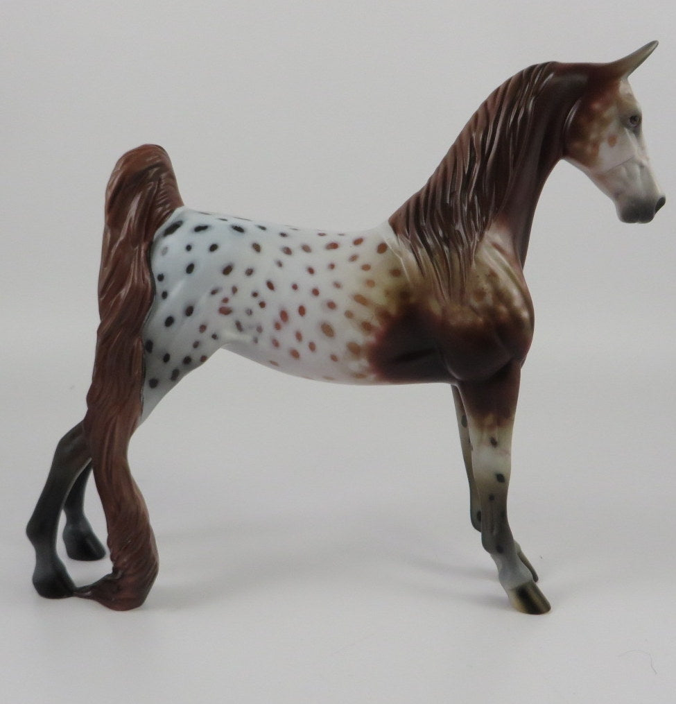 CINNAMON DOLCE -OOAK CHESTNUT APPY ARABIAN PEBBLES BY AL KATT LHS 19