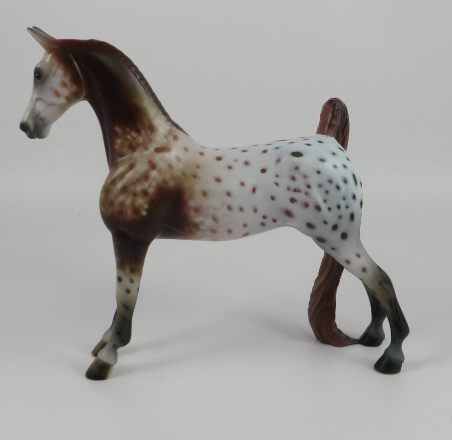 CINNAMON DOLCE -OOAK CHESTNUT APPY ARABIAN PEBBLES BY AL KATT LHS 19