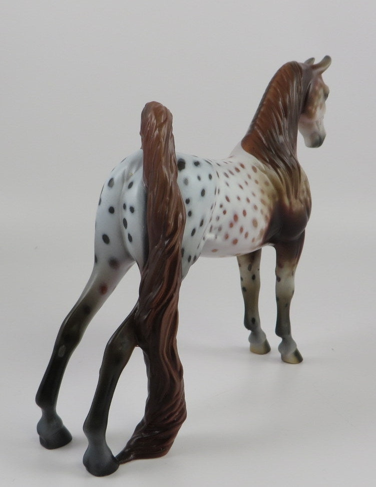 CINNAMON DOLCE -OOAK CHESTNUT APPY ARABIAN PEBBLES BY AL KATT LHS 19