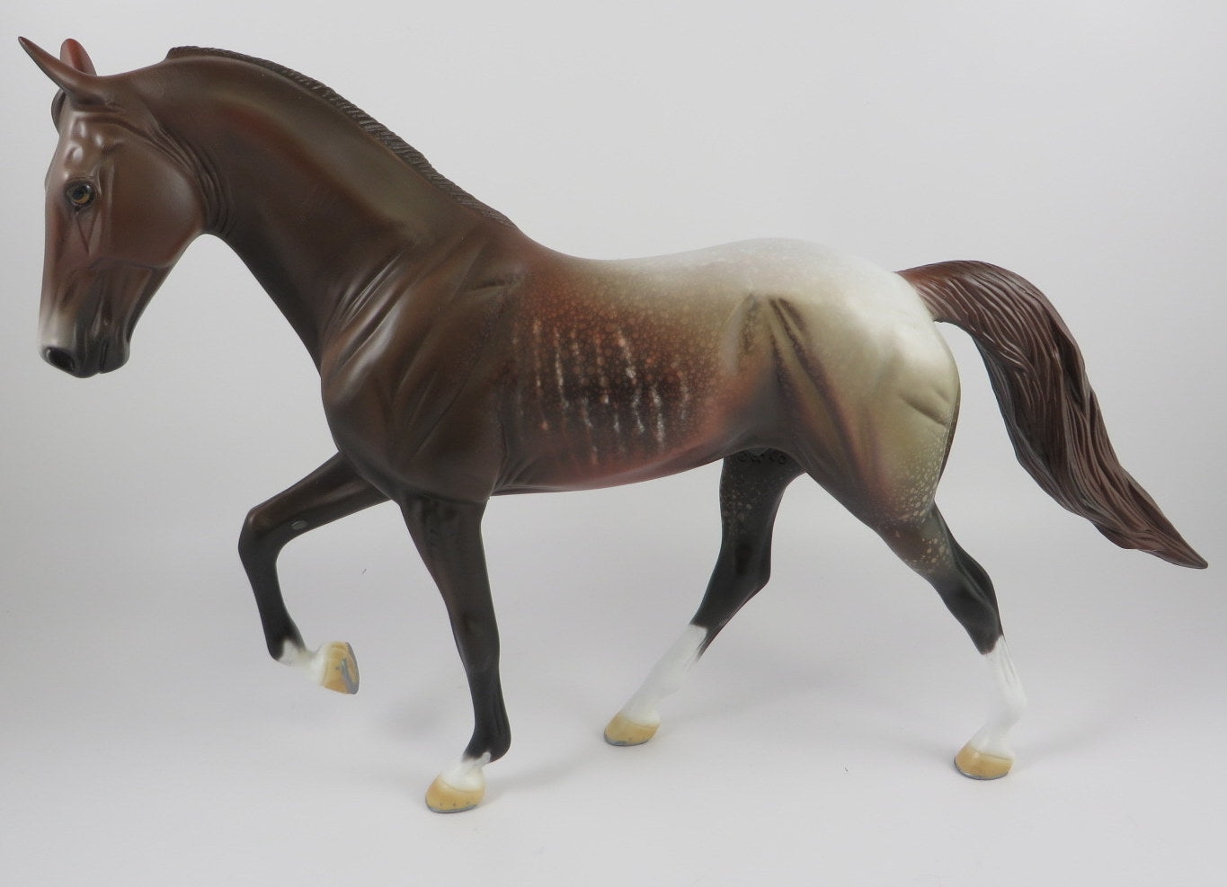 WHEELZ-OOAK CHESTNUT RABICANO MODEL HORSE BY AL KATT 9/6/19