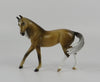 STILTS - OOAK CHESTNUT CM WARMBLOOD CHIP MODEL HORSE BY AUDREY DIXON LHS 19
