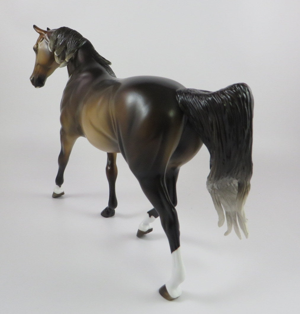 COUNTRY MILE -OOAK BROWN BAY CM PONY MODEL HORSE BY MISSY FOX 9/20/19