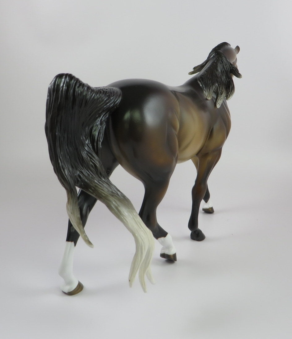 COUNTRY MILE -OOAK BROWN BAY CM PONY MODEL HORSE BY MISSY FOX 9/20/19