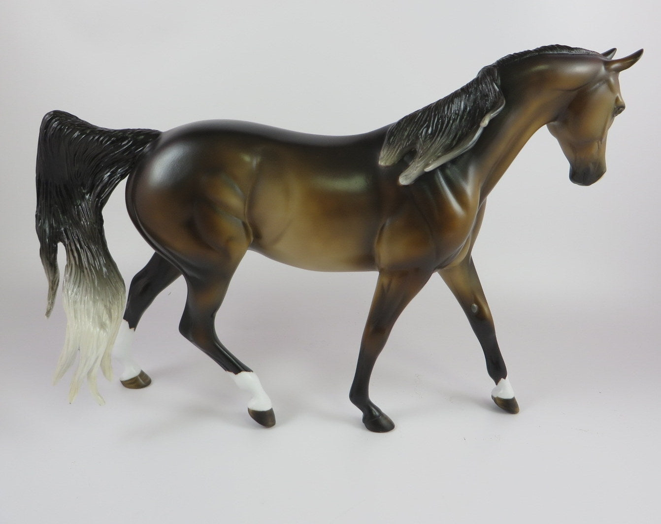 COUNTRY MILE -OOAK BROWN BAY CM PONY MODEL HORSE BY MISSY FOX 9/20/19