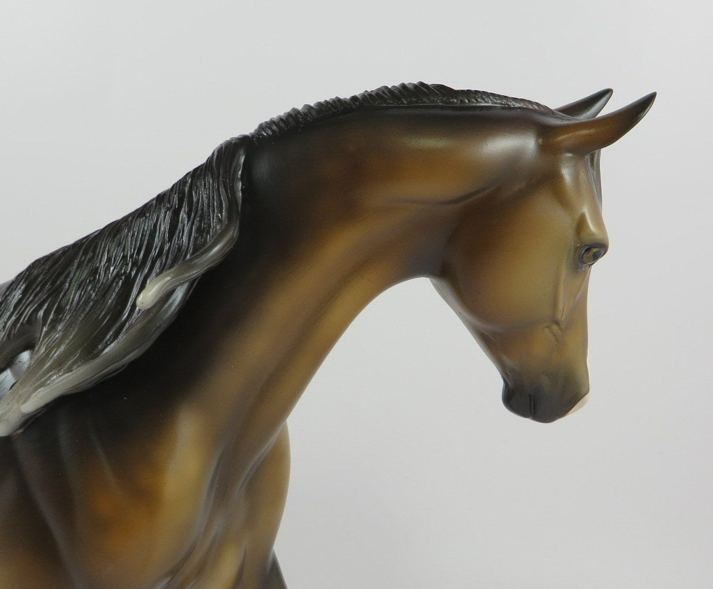 COUNTRY MILE -OOAK BROWN BAY CM PONY MODEL HORSE BY MISSY FOX 9/20/19