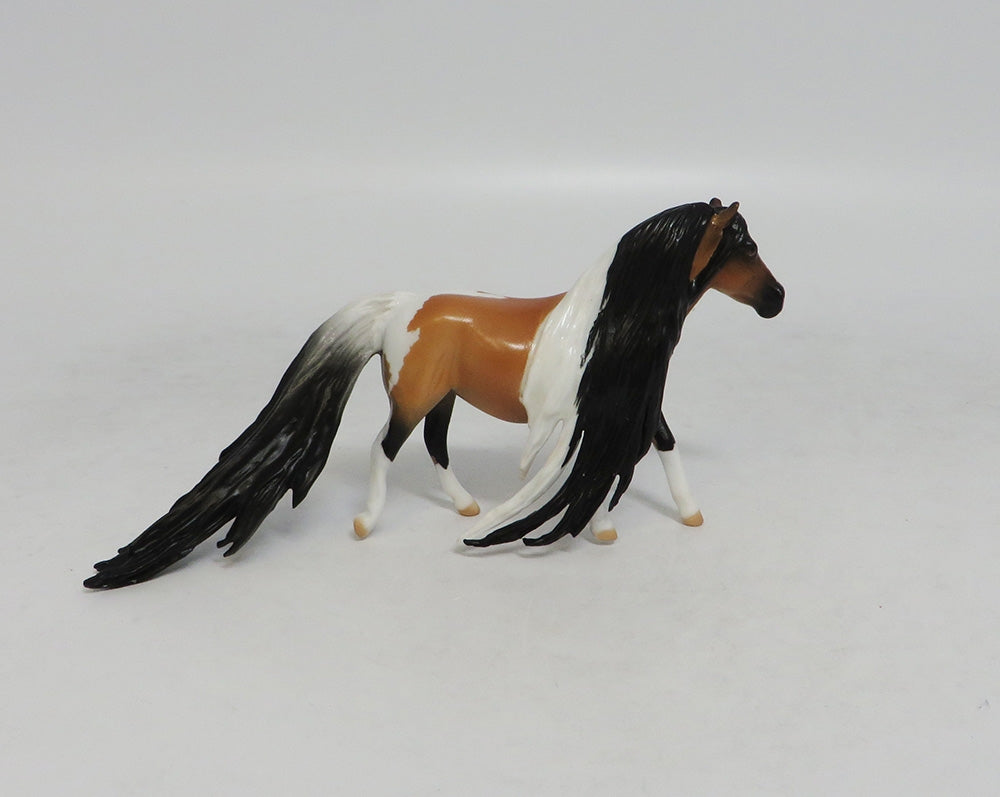 TANSLEY TOBIANO- LE20 CM PONY CHIP BUCKSKIN TOBIANO BY AUDREY DIXON LHS 2018