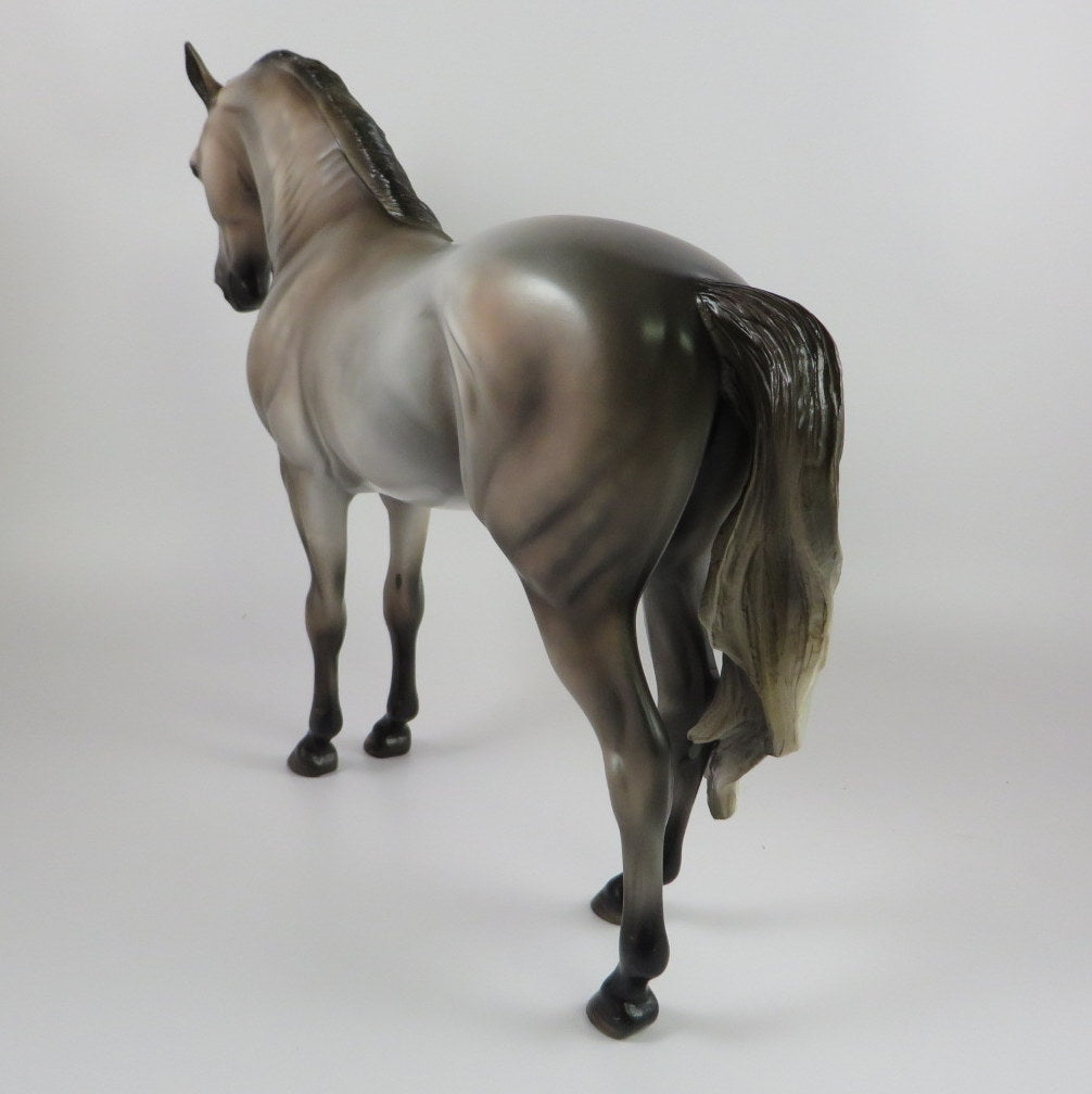 WRITTEN IN THE STARS -- OOAK DAPPLED ROSE GREY ANDALUSIAN MODEL HORSE BY MISSY FOX 9/20/19