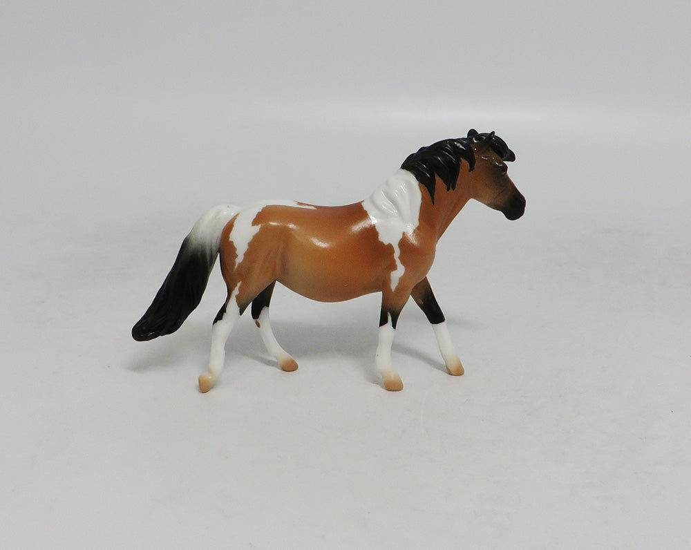 TANSLEY TOBIANO- LE10 PONY CHIP BUCKSKIN TOBIANO BY AUDREY DIXSON LHS 2018