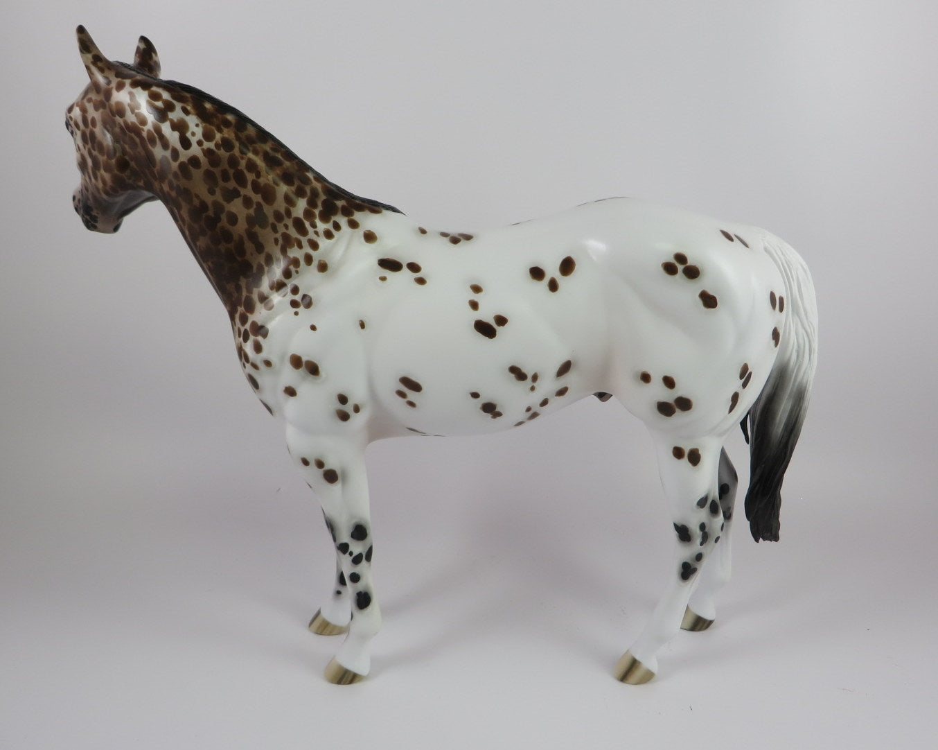 EQUINOX - OOAK BAY LEOPARD ISH MODEL HORSE BY SHERYL LEISURE 9/20/19