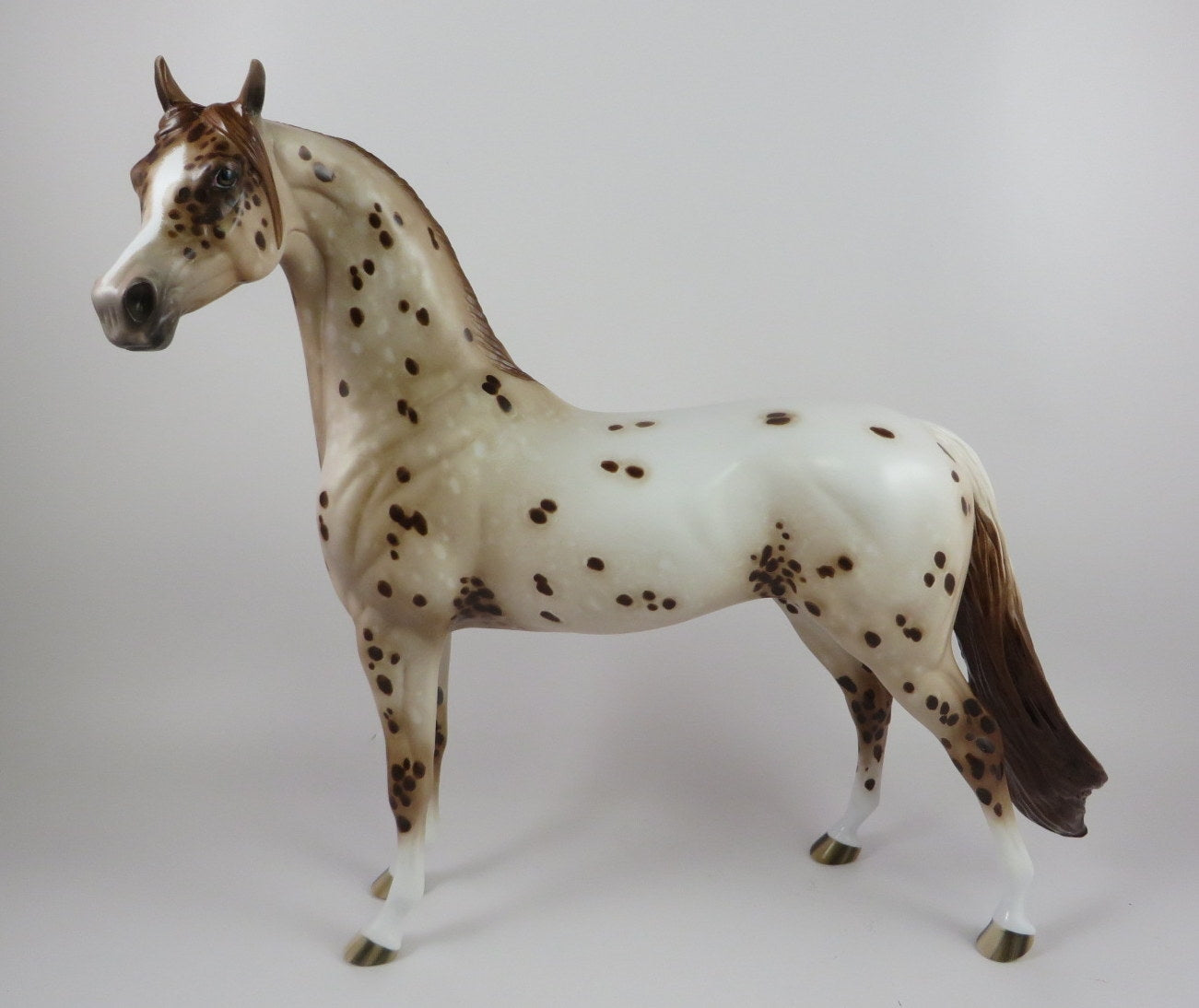 MAPLE LEAVES - OOAK CHESTNUT APPALOOSA ARABIAN MODEL HORSE BY SHERYL LEISURE 9/20/19
