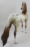 MAPLE LEAVES - OOAK CHESTNUT APPALOOSA ARABIAN MODEL HORSE BY SHERYL LEISURE 9/20/19